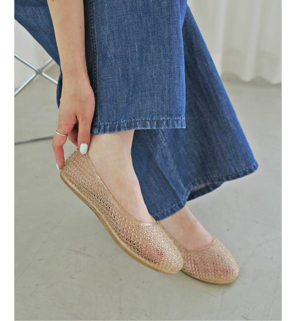 SLOBE IENA「《別注カラーあり》MOHI/モヒ メッシュフラットシューズ 3-2533- PVC」|パンプス|ベージュ