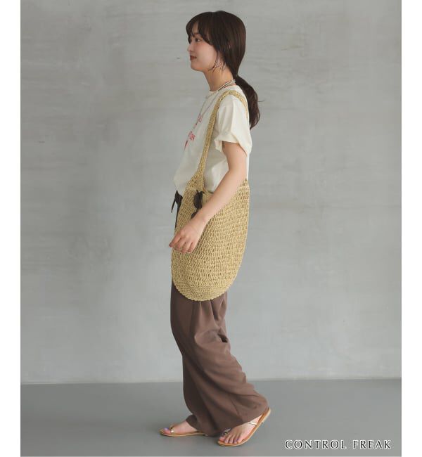 SLOBE IENA「《追加》CONTROL FREAK ペーパークロッシェバッグ 254-121501」|ショルダー・メッセンジャー|