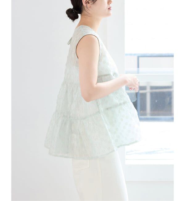 IENA「《WEB限定/追加予約》TORRAZZO DONNA/トラッゾドンナ ドットブラウス」|シャツ・ブラウス|