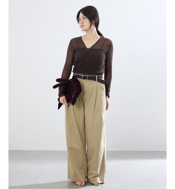 IENA「《予約》MALUS/マリュス Ruffle mini bag バッグ  MSG-025」|ハンドバッグ|