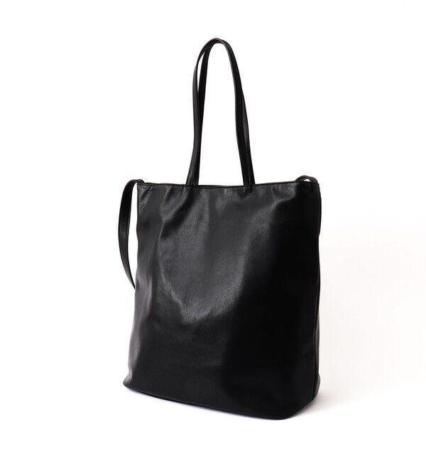 NOLLEY'S goodman「【Un coeur/アンクール】K906018 DRAPE 2WAY TOTE」|トートバッグ|ブラック