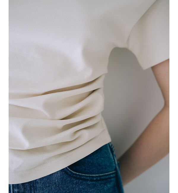 SELFIST「ワンショルギャザーカットソー」|Tシャツ・カットソー|