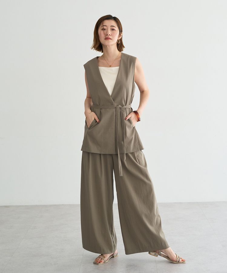 YECCA VECCA「ドライタッチストレッチワイドパンツ」|その他|