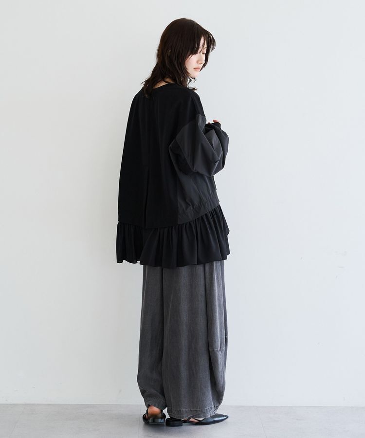 Editt by YECCA VECCA「デニムコクーンドレープパンツ」|その他|