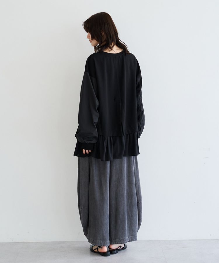 Editt by YECCA VECCA「デニムコクーンドレープパンツ」|その他|