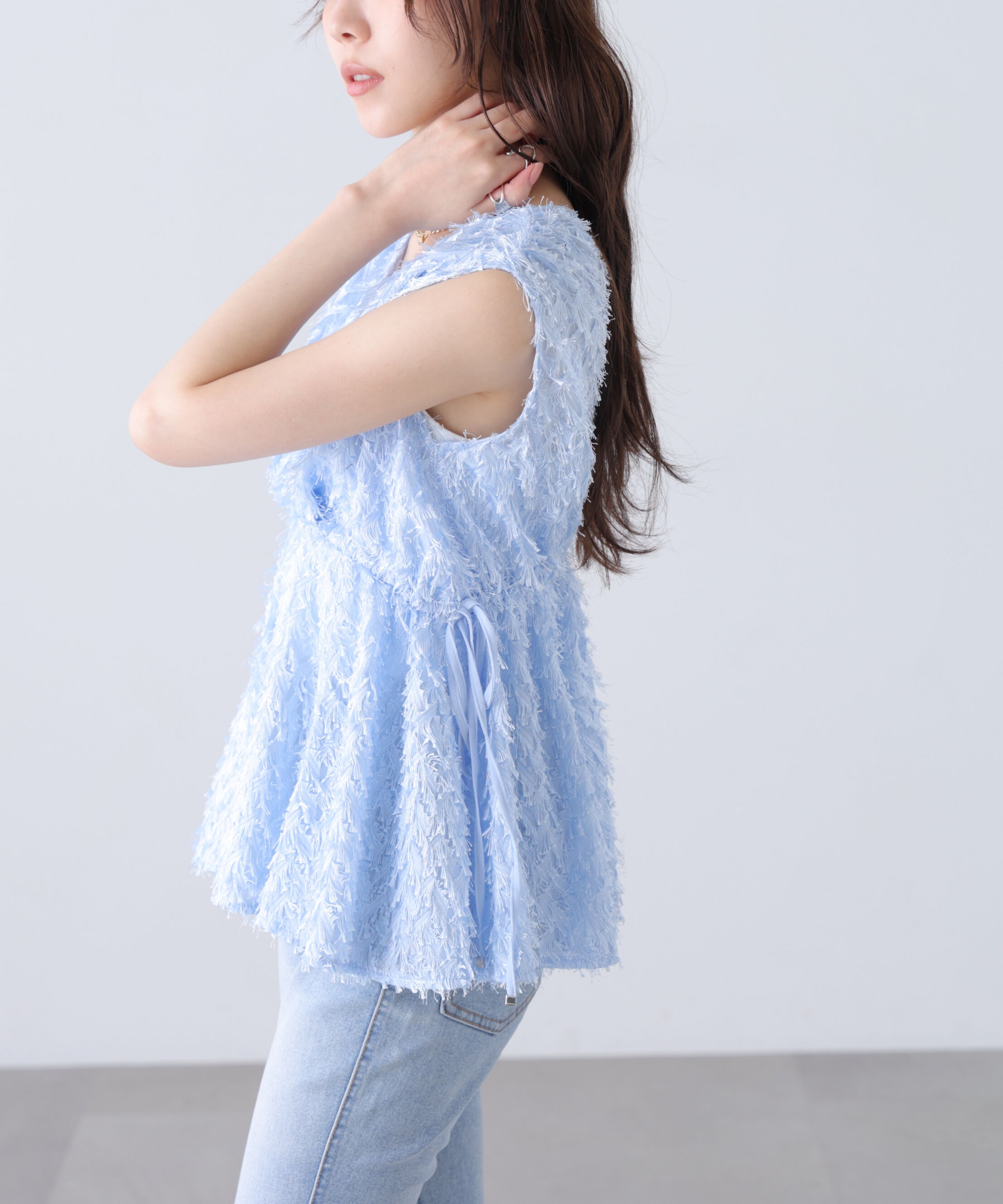  「＜MFM＞カットジャガードカシュクールブラウス」|シャツ・ブラウス|