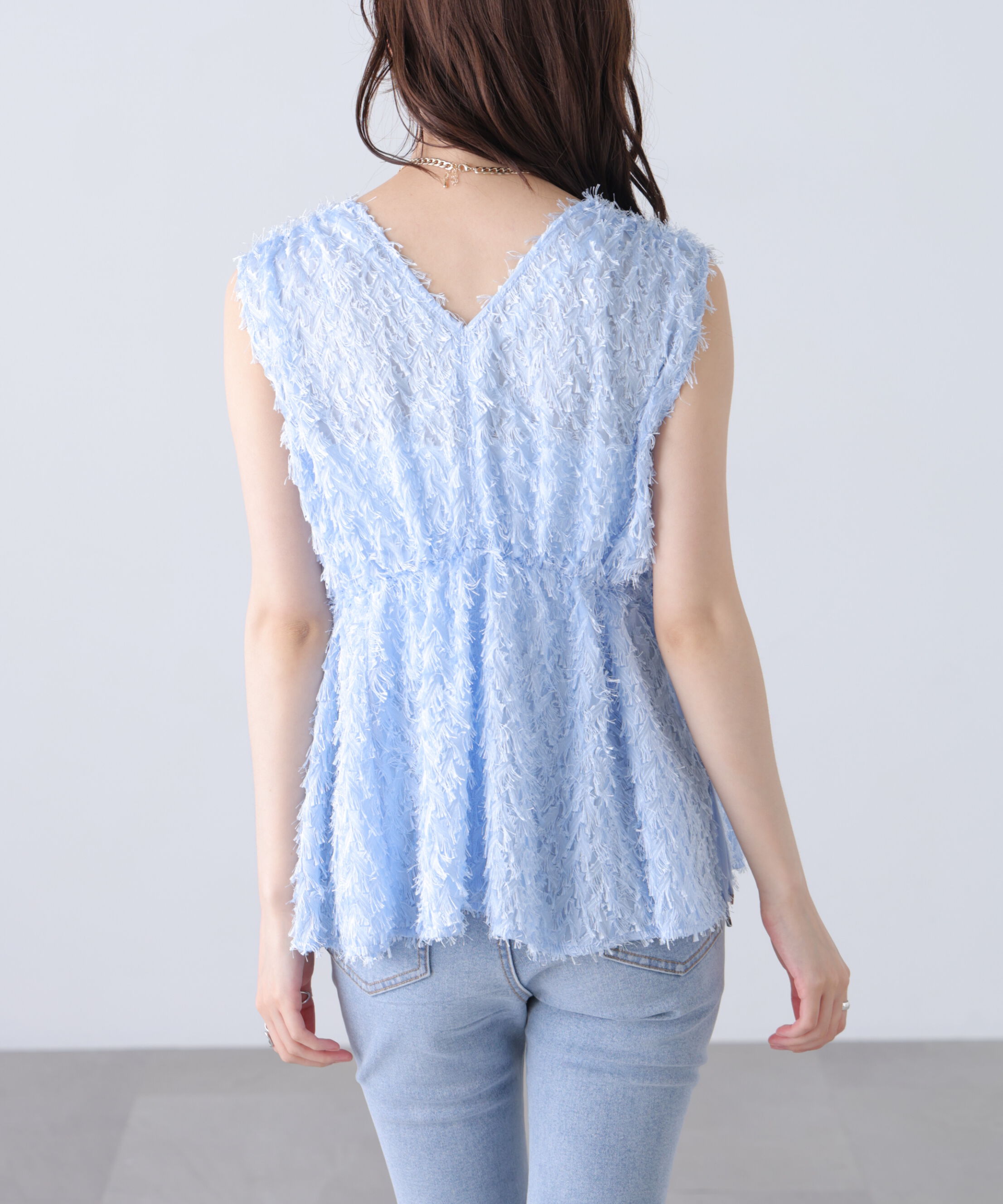  「＜MFM＞カットジャガードカシュクールブラウス」|シャツ・ブラウス|