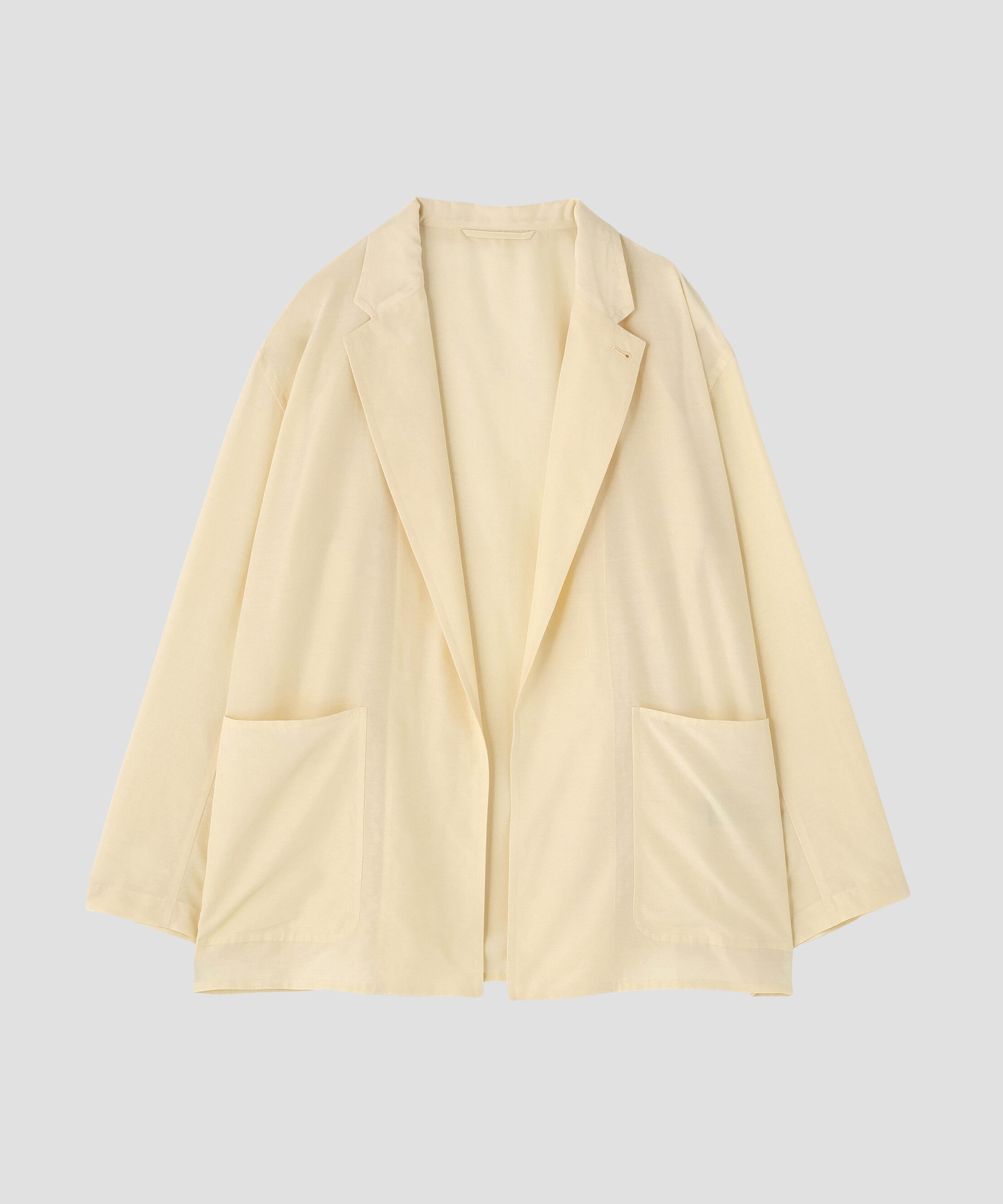 YLEVE 「YLEVE / SILK COTTON CLOTH BIO SUEDE JACKET」|その他|ホワイト