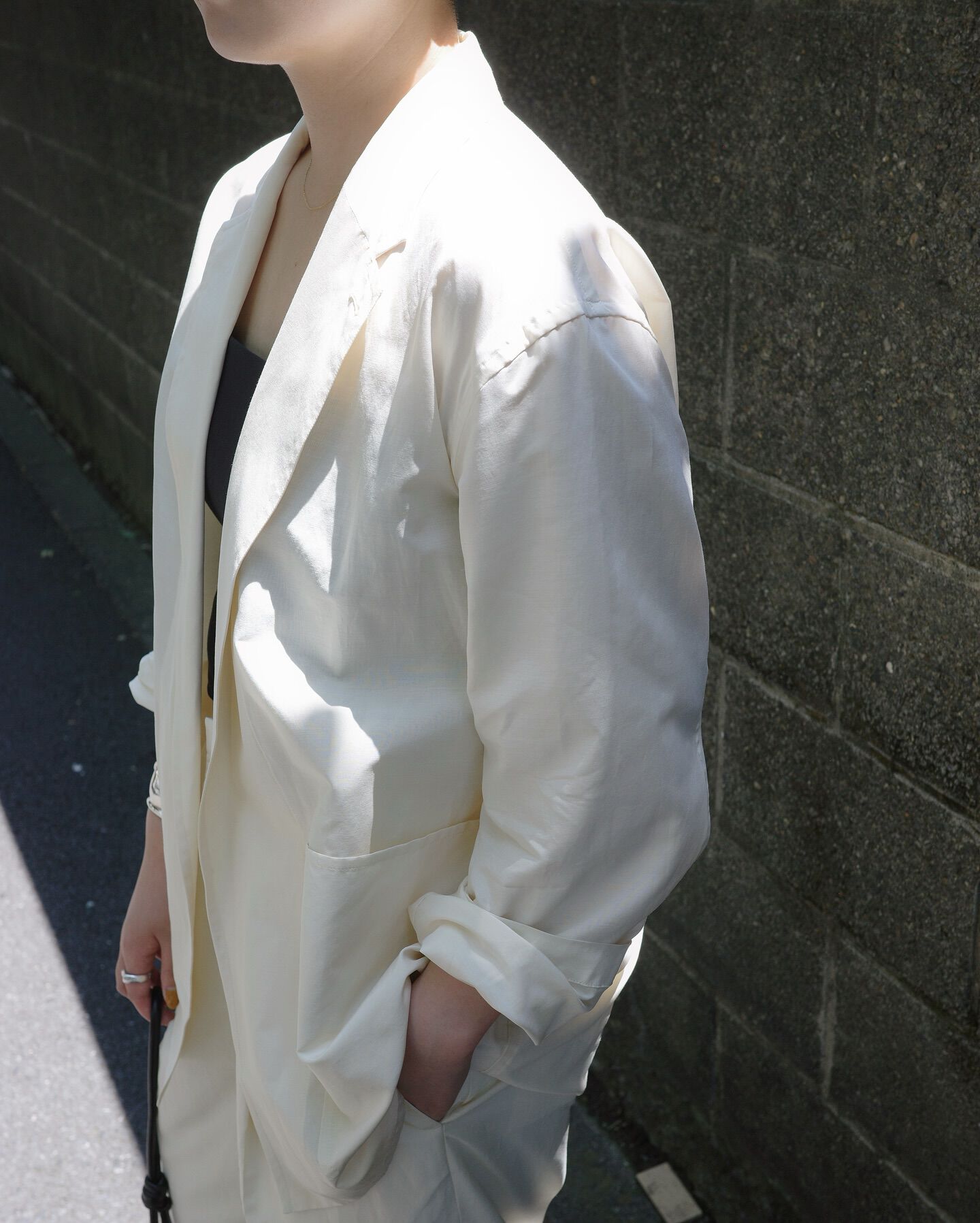 YLEVE 「YLEVE / SILK COTTON CLOTH BIO SUEDE JACKET」|その他|