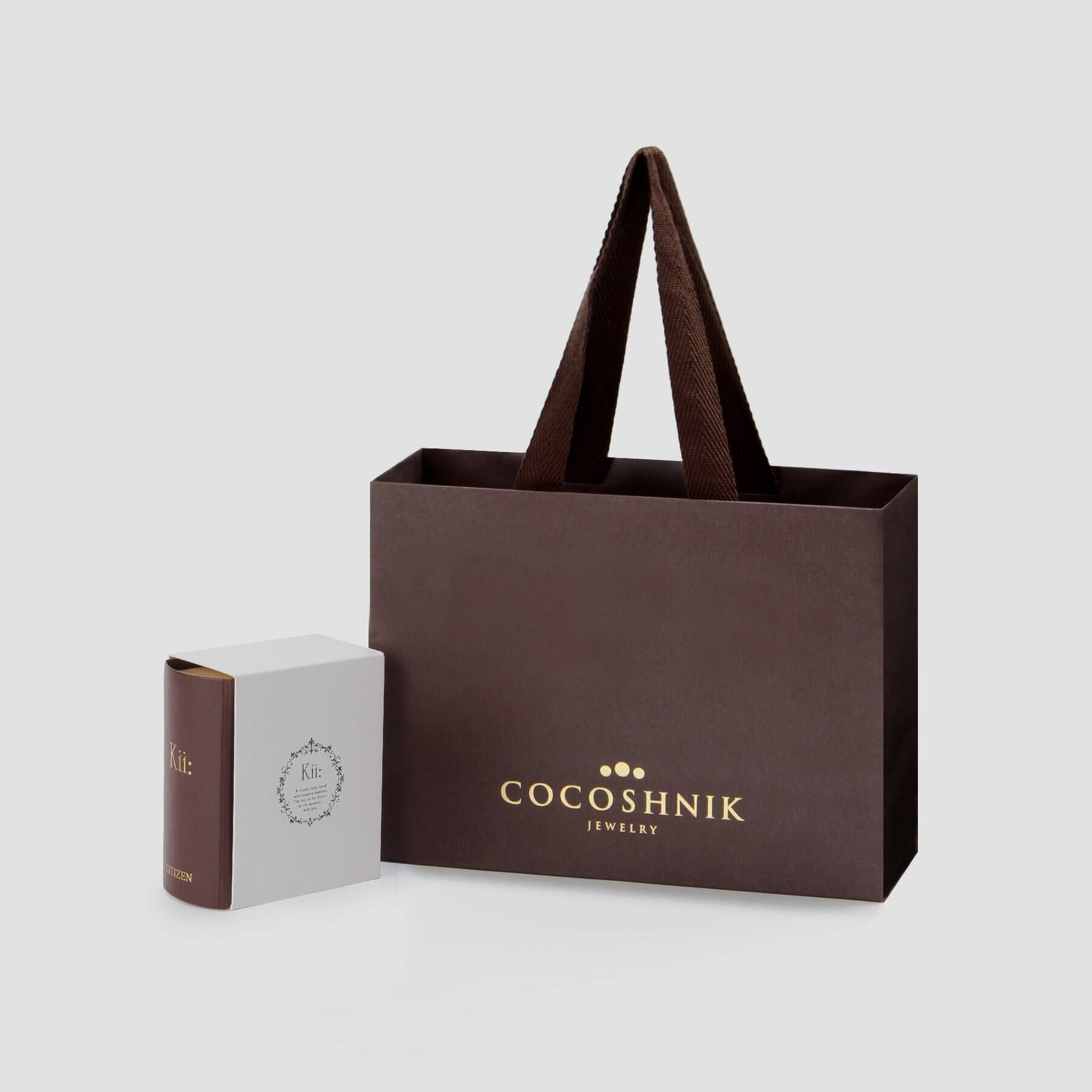 COCOSHNIK「RG Kii：別注モデルスクエア ウォッチ（ブラウン）」|腕時計|