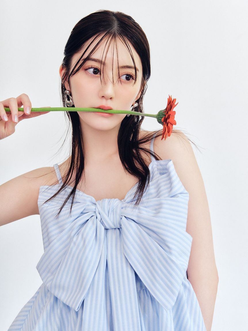 FRAY I.D「リボンペプラムキャミトップス」|キャミソール|