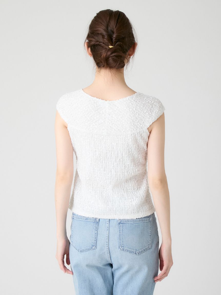 CELFORD「【洗える】ツイストオフショルレーストップス」|Tシャツ・カットソー|