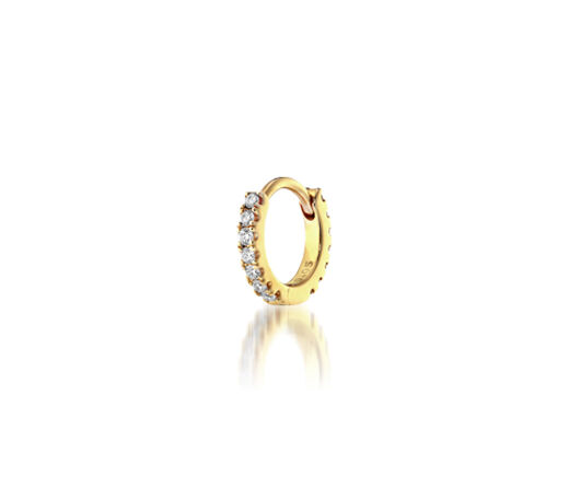 STAR JEWELRY「CLICK HOOP(SS)」|ピアス|イエローゴールド