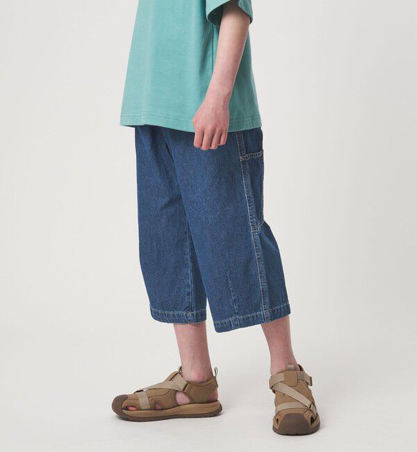 UNITED ARROWS green label relaxing「デニム クロップド ペインター パンツ / キッズ  100cm-160cm」|チノ|