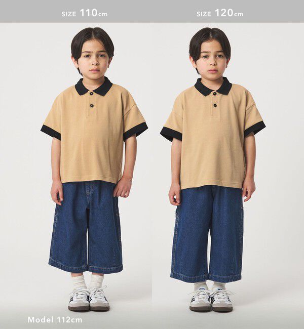 UNITED ARROWS green label relaxing「バイカラー カノコポロシャツ / キッズ  100cm-160cm」|ポロシャツ|