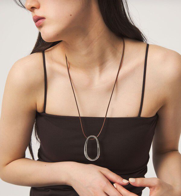 UNITED ARROWS green label relaxing「オーバルリング コード ネックレス 2」|ネックレス|MD.BROWN