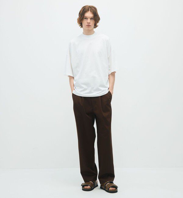 CABaN「CABaN コットン ビルドネックTシャツ」|Tシャツ・カットソー|