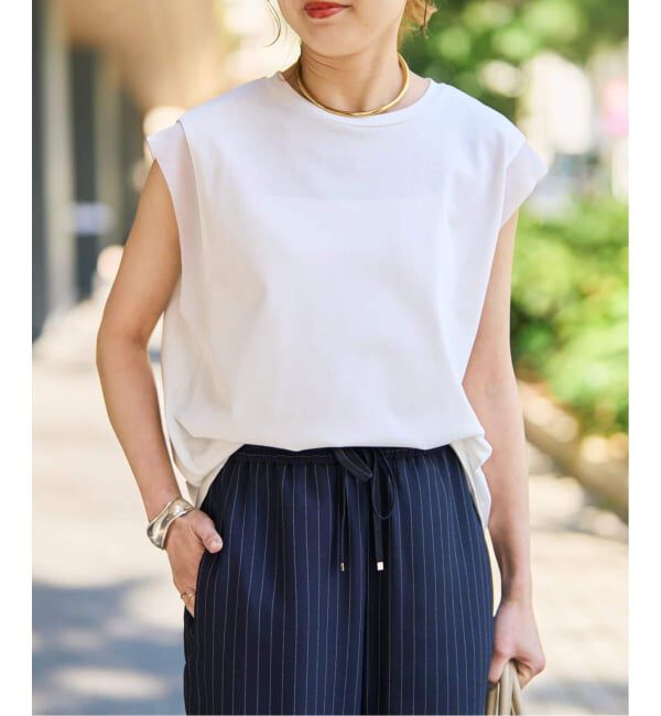 Spick and Span「《追加予約》オーガンジーコンビルーズプルオーバー」|Tシャツ・カットソー|