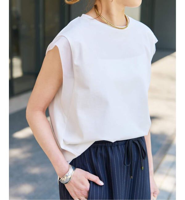 Spick and Span「《追加予約》オーガンジーコンビルーズプルオーバー」|Tシャツ・カットソー|