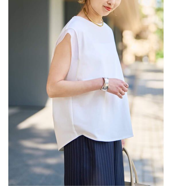 Spick and Span「《追加予約》オーガンジーコンビルーズプルオーバー」|Tシャツ・カットソー|