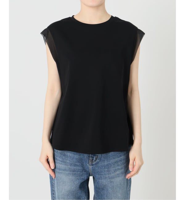 Spick and Span「《追加予約》オーガンジーコンビルーズプルオーバー」|Tシャツ・カットソー|