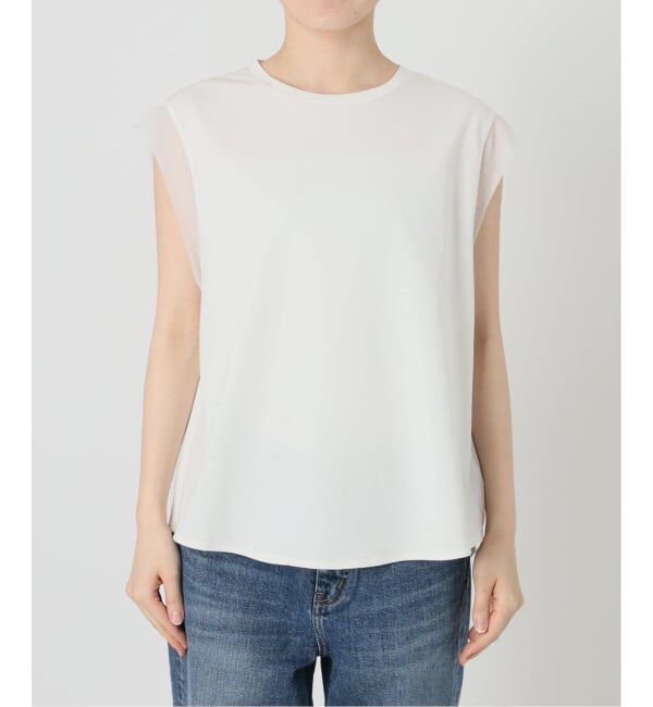 Spick and Span「《追加予約》オーガンジーコンビルーズプルオーバー」|Tシャツ・カットソー|