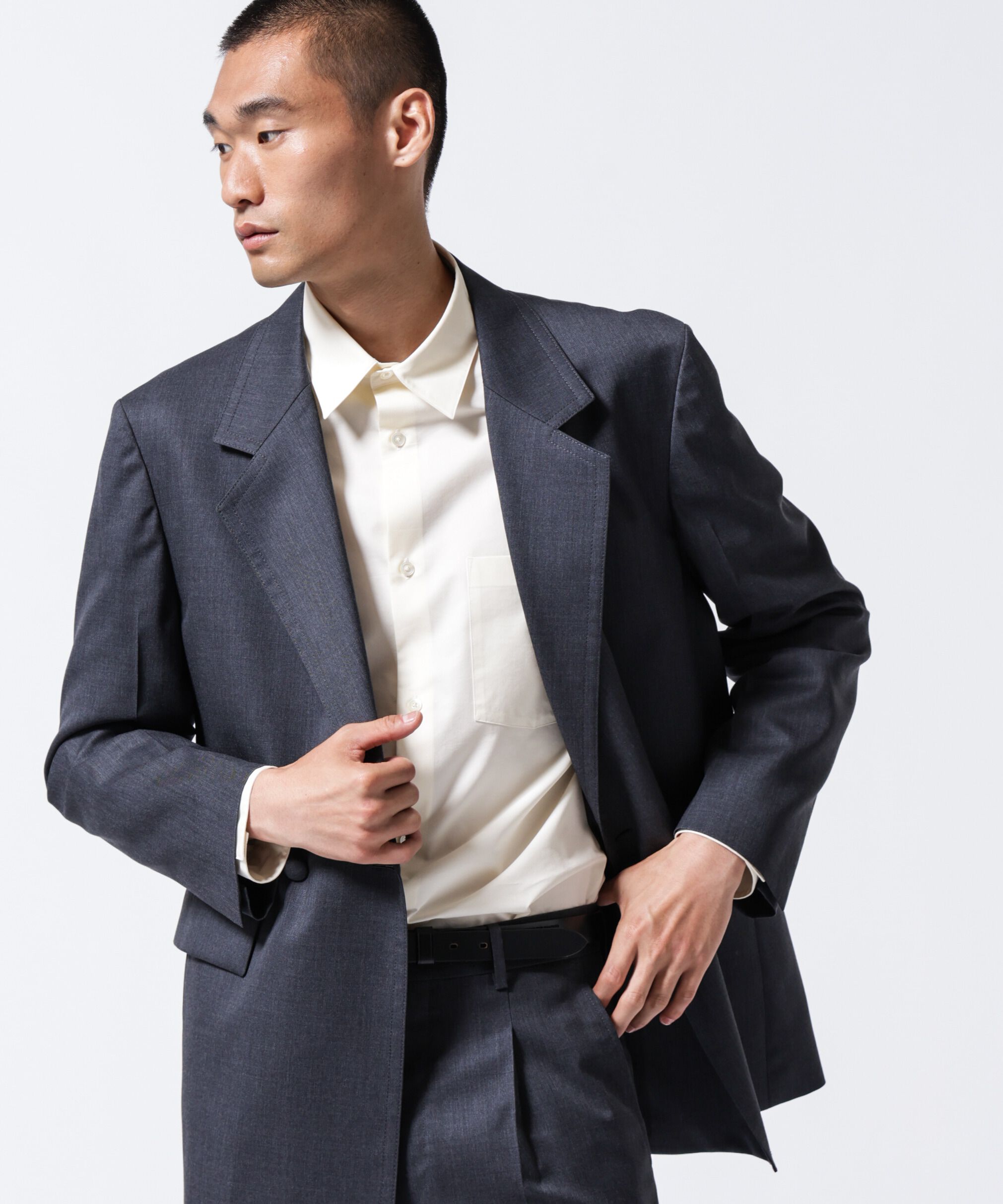nano･universe「「ASSEMBLANC」VIST Gabardine オーバージャケット」|テーラードジャケット|
