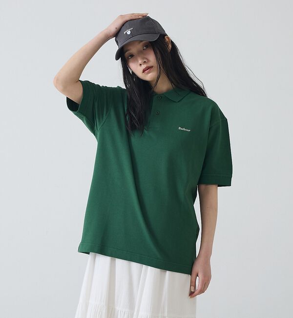 ABAHOUSE「【Barbour / バブアー】 POLO SHIRT S/S ／ポロシャツ ／」|ポロシャツ|グリーン