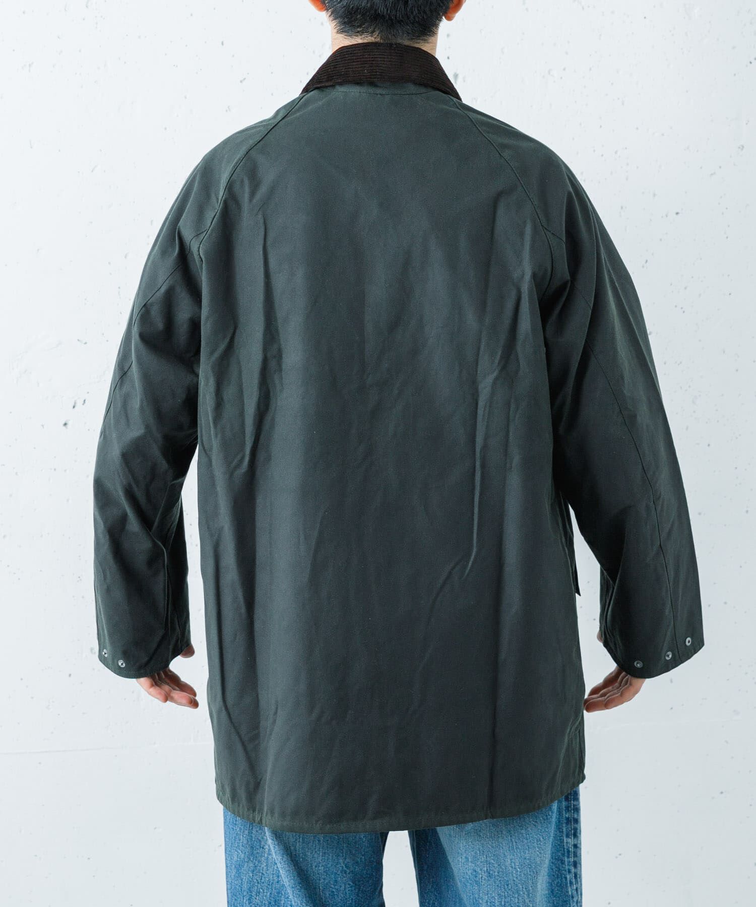 URBAN RESEARCH「Barbour　OS BEAUFORT WAX JACKET」|ノーカラーコート|