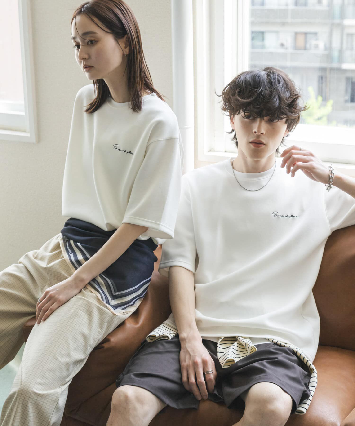 SENSE OF PLACE by URBAN RESEARCH「『一部WEB限定ｶﾗｰ』『接触冷感/速乾』ｼｼｭｳﾀﾞﾝﾎﾞｰﾙﾎﾟﾝﾁ」|Tシャツ・カットソー|ホワイト