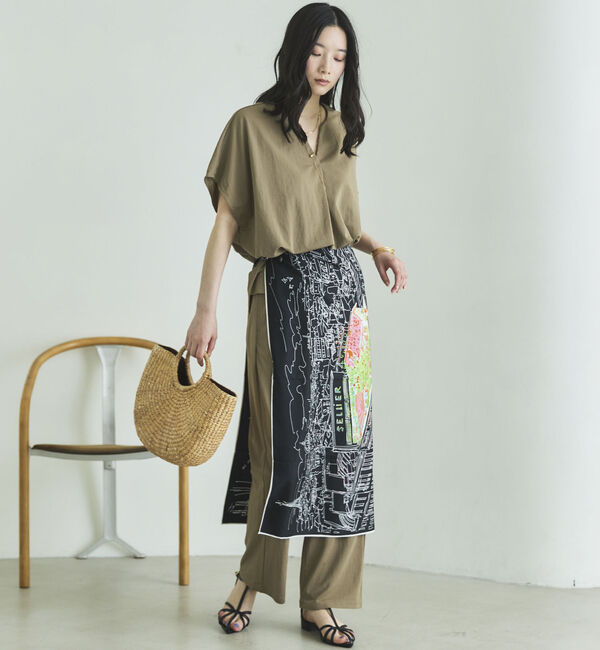 Doux archives「ウォッシャブル・ＵＶ機能機能スキッパーＴＯＰＳ」|Tシャツ・カットソー|