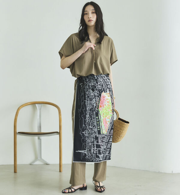 Doux archives「ウォッシャブル・ＵＶ機能機能スキッパーＴＯＰＳ」|Tシャツ・カットソー|