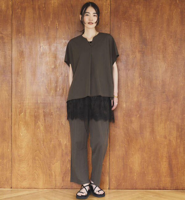 Doux archives「ウォッシャブル・ＵＶ機能機能スキッパーＴＯＰＳ」|Tシャツ・カットソー|