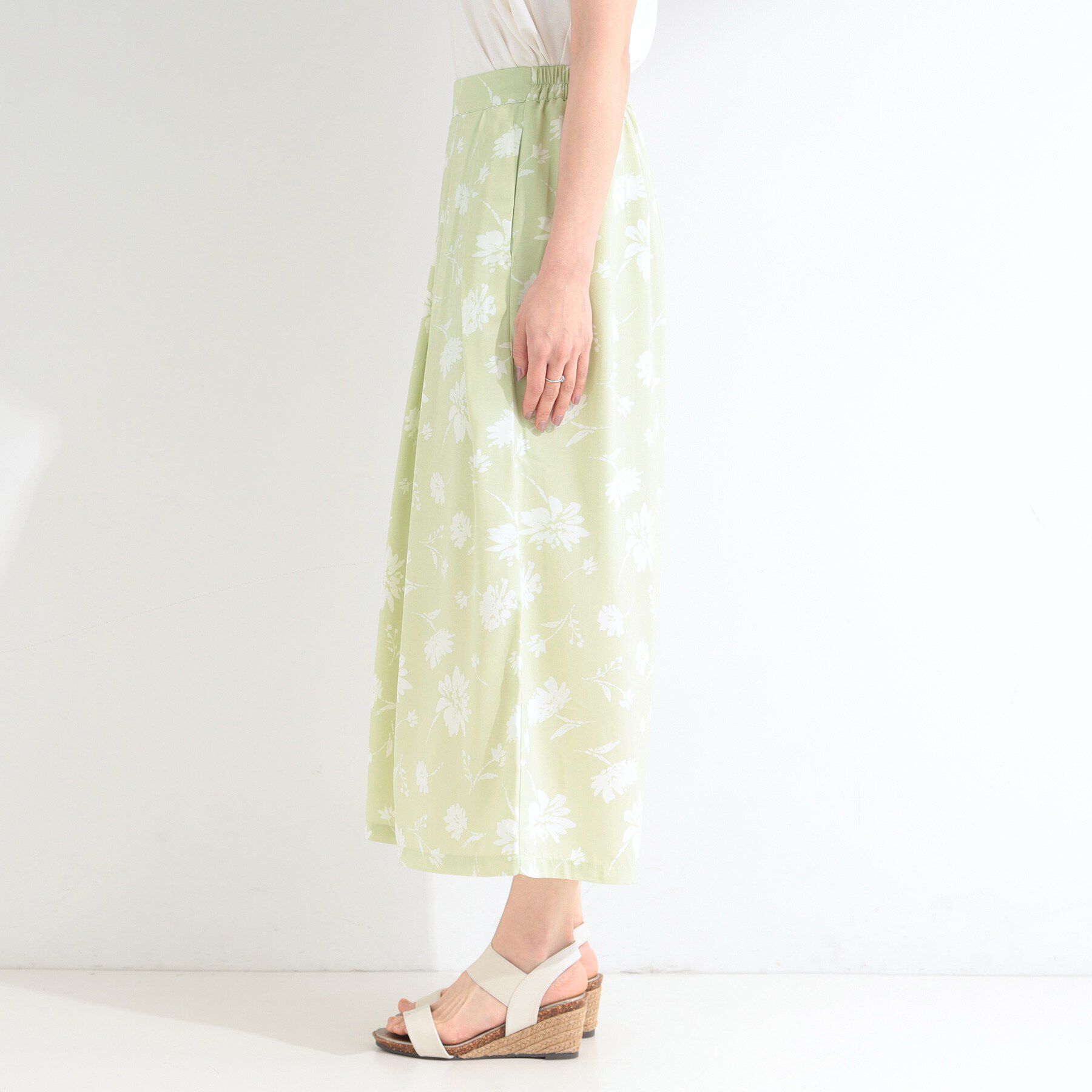 SHOO･LA･RUE「【S-LL/柄が選べる】品よく華やか 花柄アソートプリントスカーチョ」|その他|