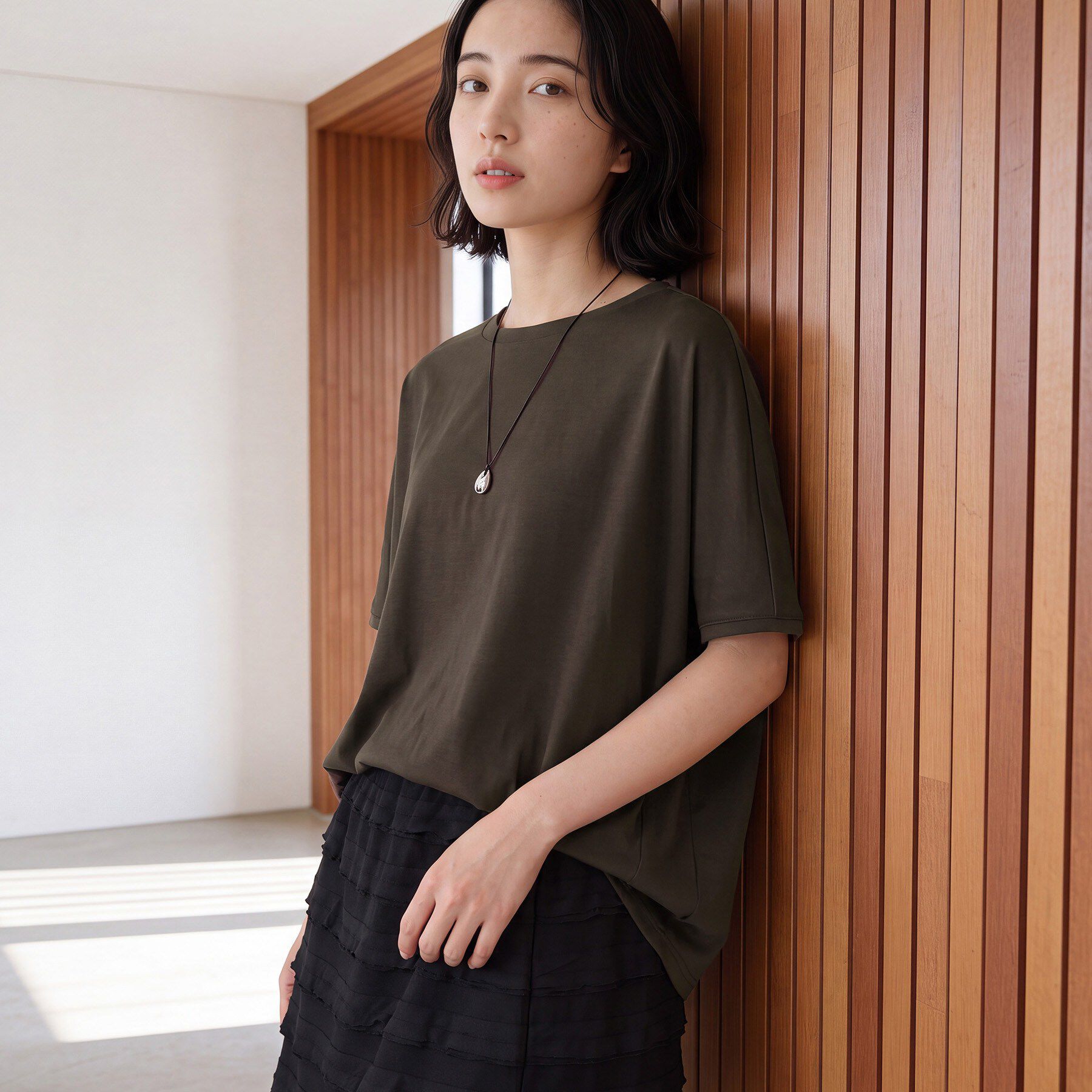 Dessin「【汗シミ防止/UVカット】ドルマンスリーブ プルオーバー」|Tシャツ・カットソー|