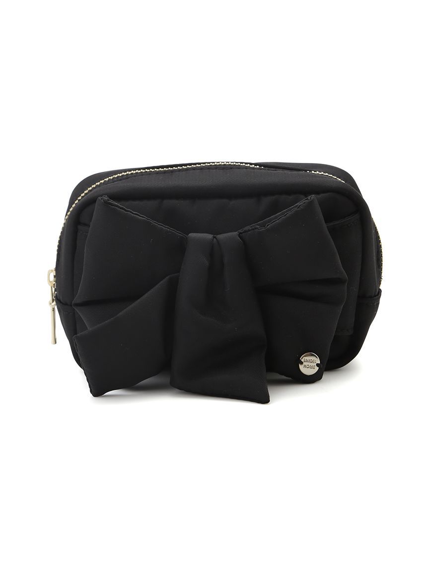 SNIDEL HOME「デザインリボンポーチ」|ポーチ|BLK