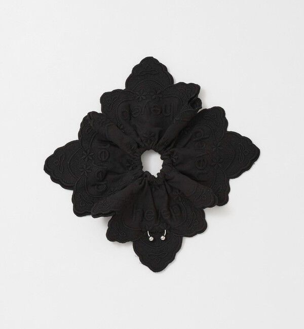 BEAUTY&YOUTH UNITED ARROWS「＜heyep＞ピアス レース シュシュ」|ヘアゴム・シュシュ|BLACK