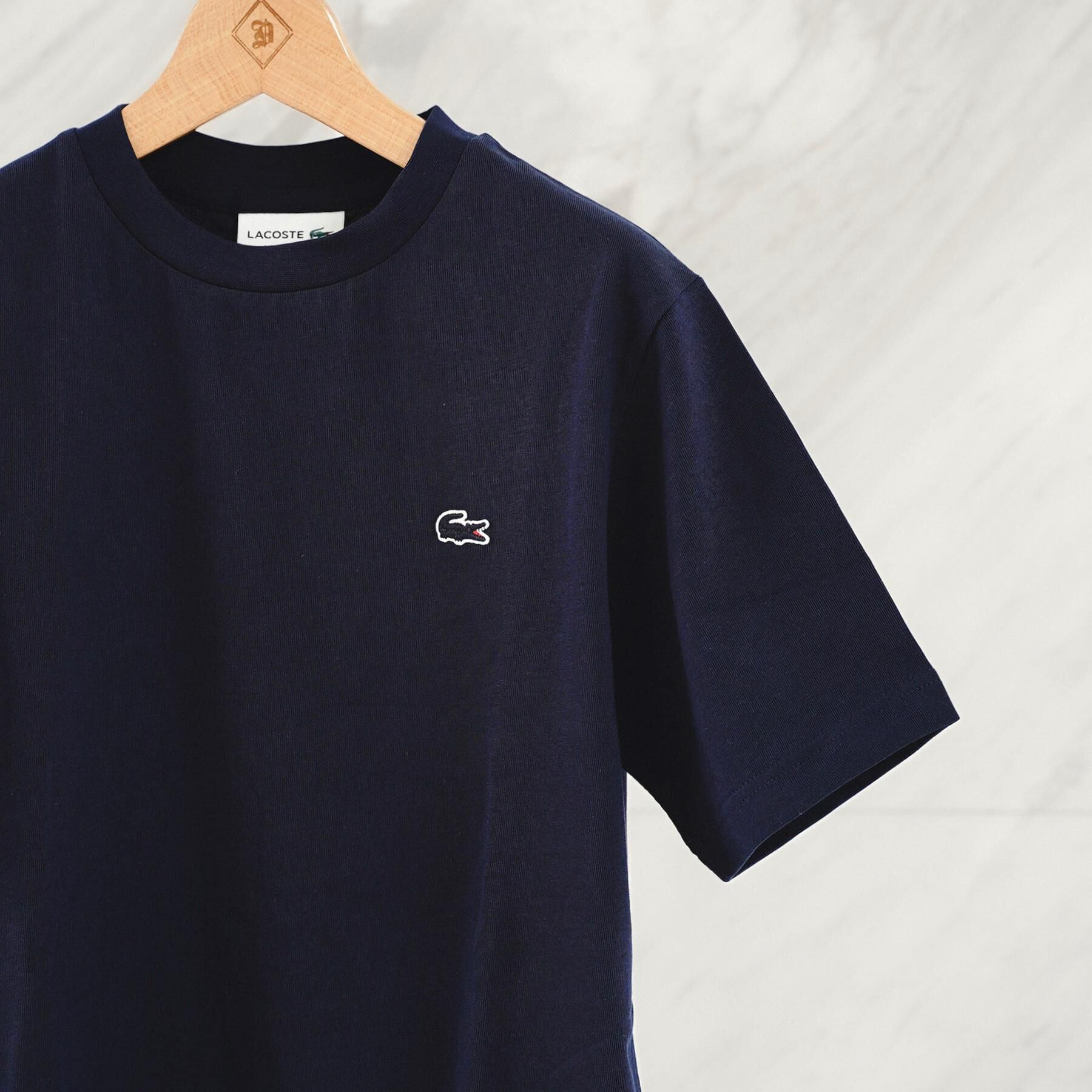DRESSTERIOR「LACOSTE（ラコステ）クルーネックTシャツ」|Tシャツ・カットソー|ネイビー(094)
