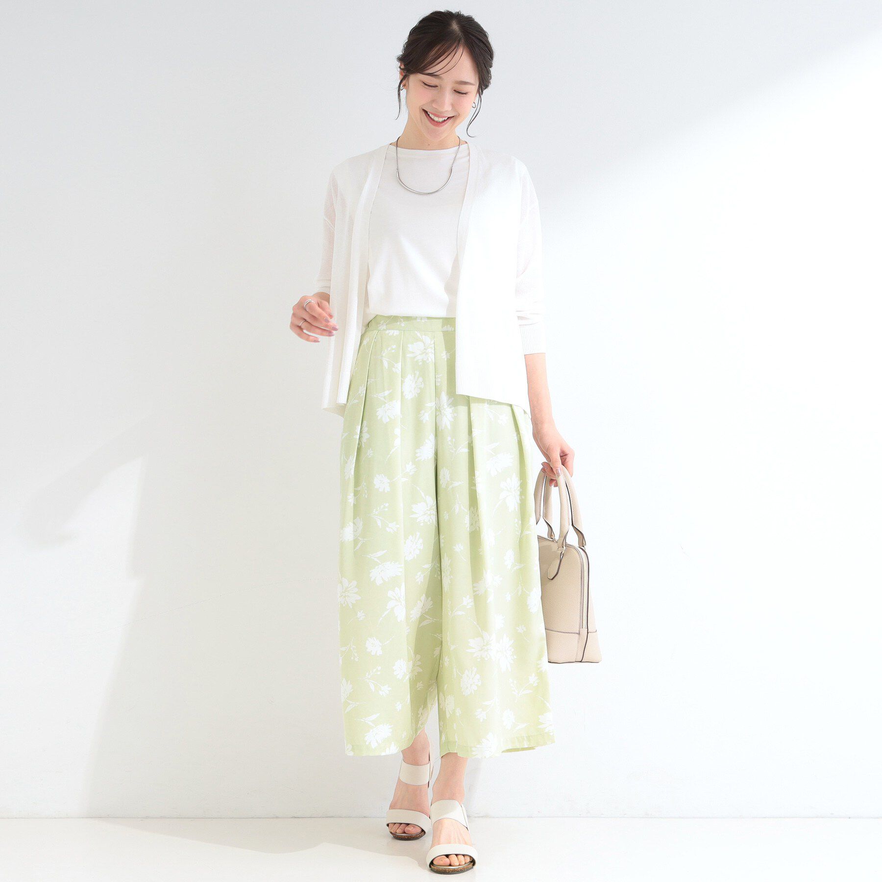 SHOO･LA･RUE「【S-LL/柄が選べる】品よく華やか 花柄アソートプリントスカーチョ」|その他|