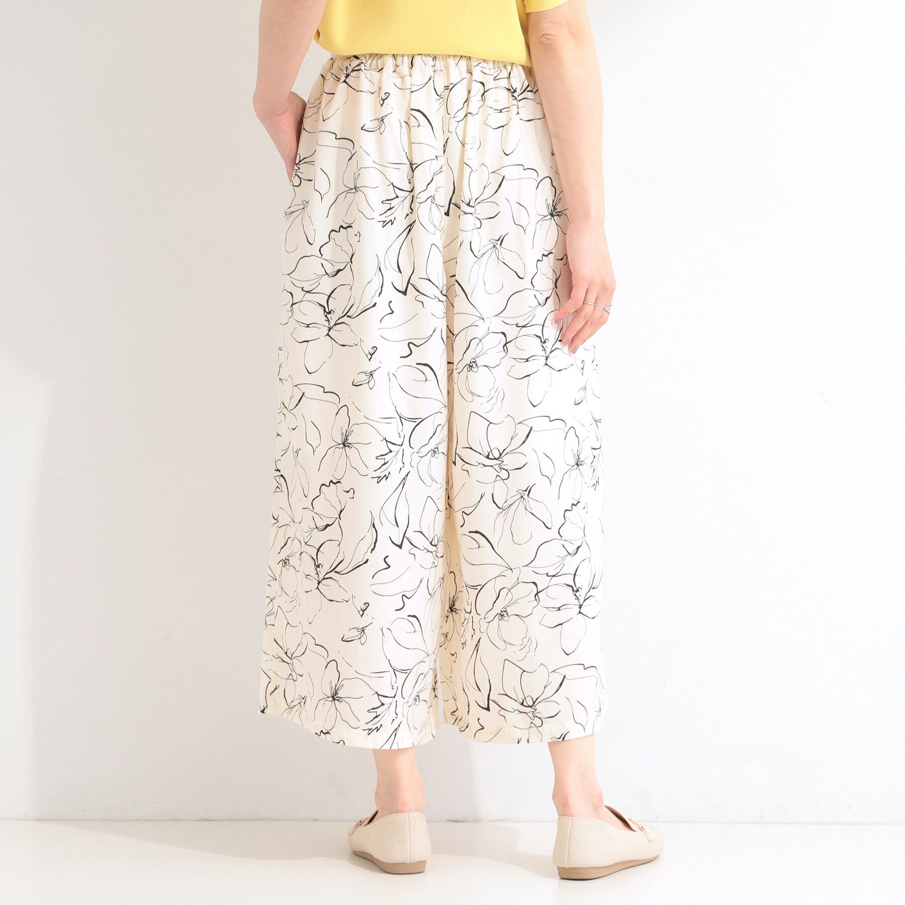 SHOO･LA･RUE「【S-LL/柄が選べる】品よく華やか 花柄アソートプリントスカーチョ」|その他|