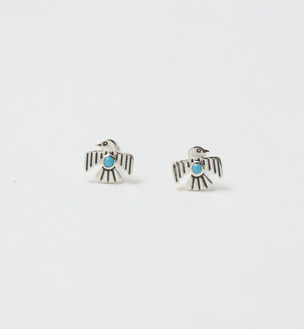 BEAUTY&YOUTH UNITED ARROWS「＜BAQLESS＞MESAWING ピアス」|ピアス|TURQUOISE