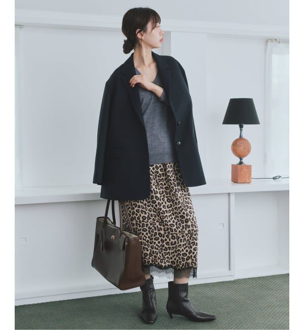 SLOBE IENA「《WEB限定/予約》SLOBE キトゥンヒールブーツ」|ショートブーツ|