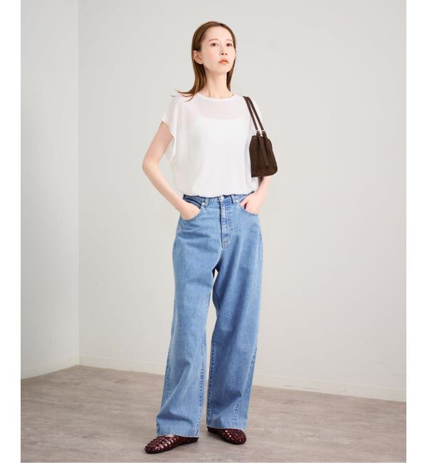 U by SPICK&SPAN「《接触冷感》ウォッシャブルリネンブレンドプルオーバー」|ニット・セーター|
