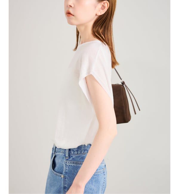 U by SPICK&SPAN「《接触冷感》ウォッシャブルリネンブレンドプルオーバー」|ニット・セーター|