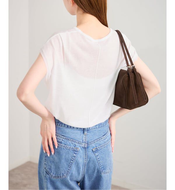 U by SPICK&SPAN「《接触冷感》ウォッシャブルリネンブレンドプルオーバー」|ニット・セーター|