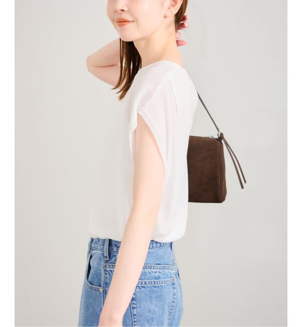 U by SPICK&SPAN「《接触冷感》ウォッシャブルリネンブレンドプルオーバー」|ニット・セーター|