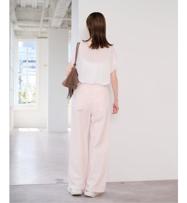 U by SPICK&SPAN「《接触冷感》ウォッシャブルリネンブレンドプルオーバー」|ニット・セーター|