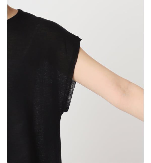 U by SPICK&SPAN「《接触冷感》ウォッシャブルリネンブレンドプルオーバー」|ニット・セーター|