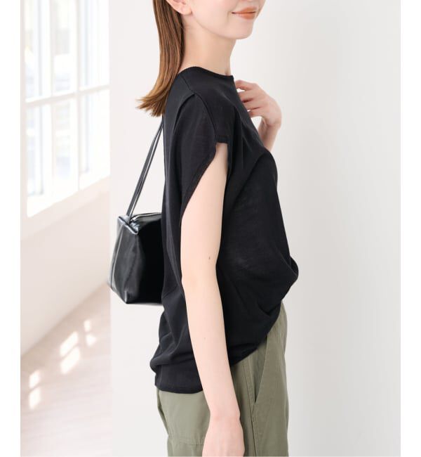 U by SPICK&SPAN「《接触冷感》ウォッシャブルリネンブレンドプルオーバー」|ニット・セーター|