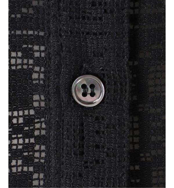 Spick and Span「《WEB限定 / 追加》PEレースフレンチスリーブシャツ」|シャツ・ブラウス|